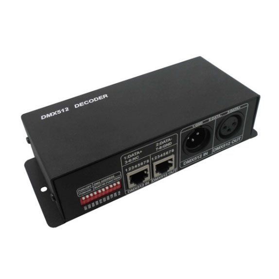 LN-DMXTCON-4CH-LV DC12-24V 4CH DMX Decoder, DMX512 to PWM LN-DMXTCON-4CH-LV DC12-24V 4CH DMX Decoder, DMX512 to PWM